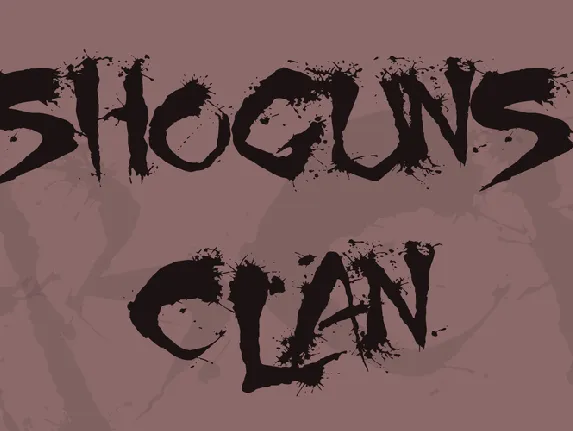 Shoguns Clan font