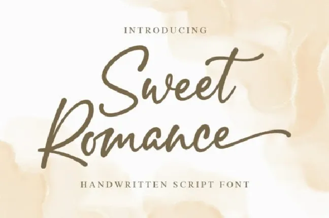 Sweet Romance font