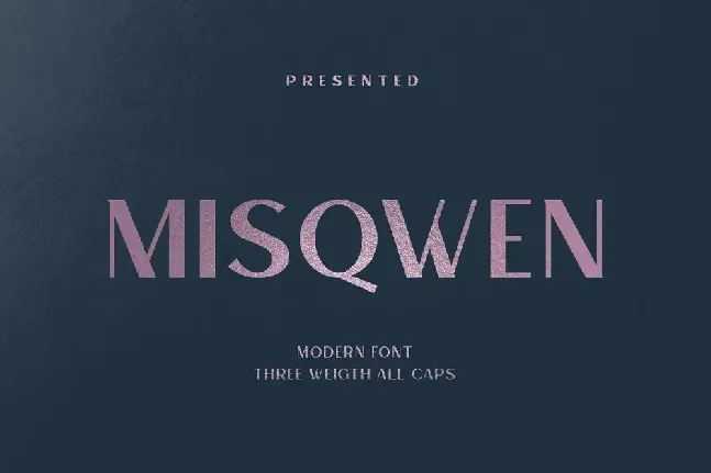 MISQWEN font