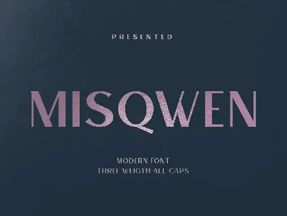 MISQWEN font