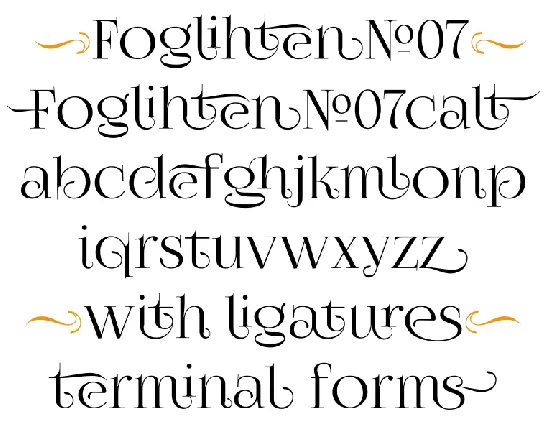 FogliÂ­hten No07 font