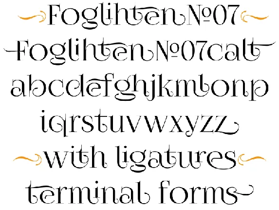 FogliÂ­hten No07 font