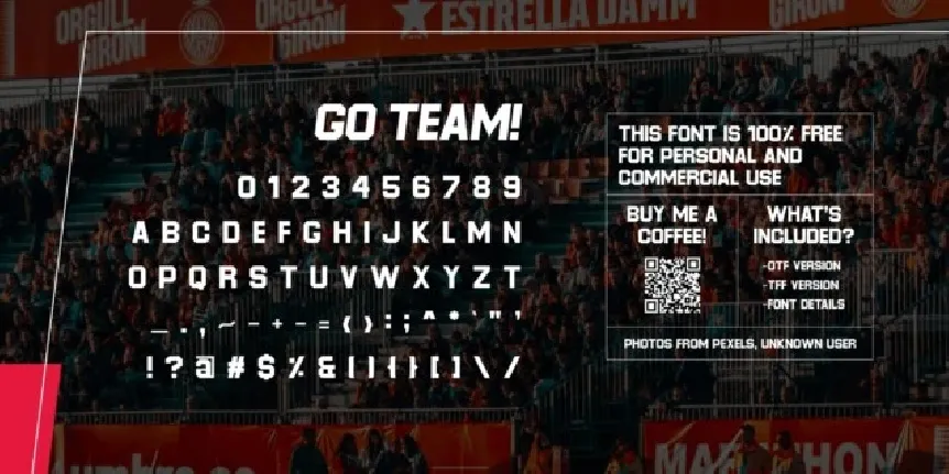 Go Team! font