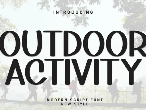 Outdoor Activity Display font