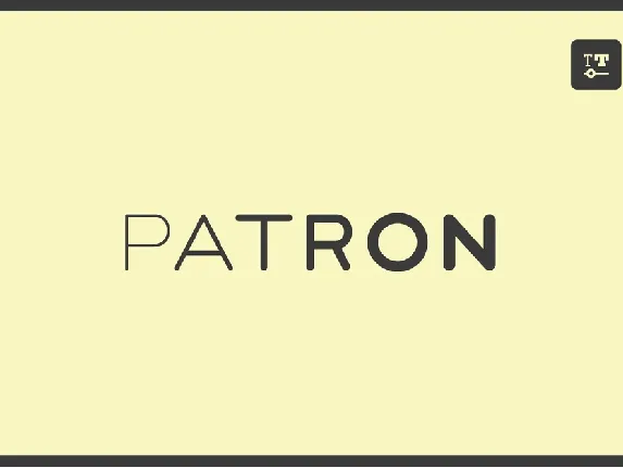 Patron font