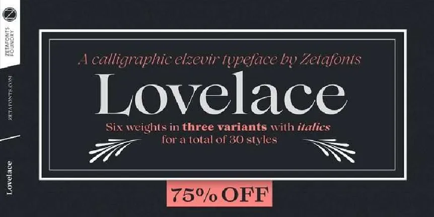 Lovelace font