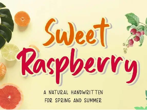 Sweet Raspberry font