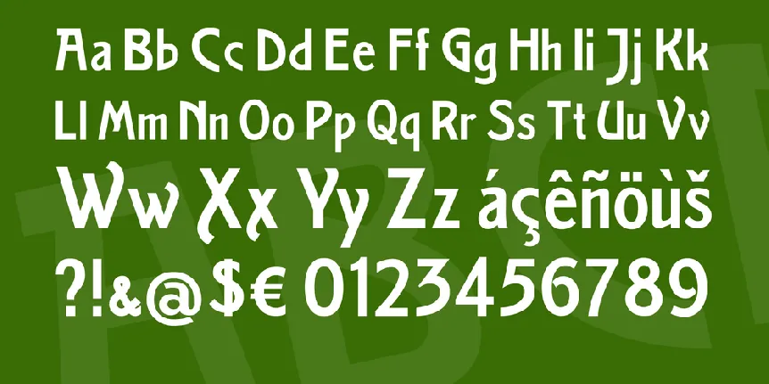 Halbfette Secession font