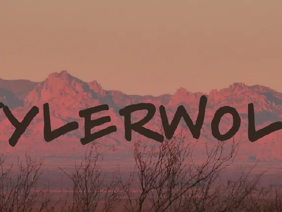 Tylerwolf font