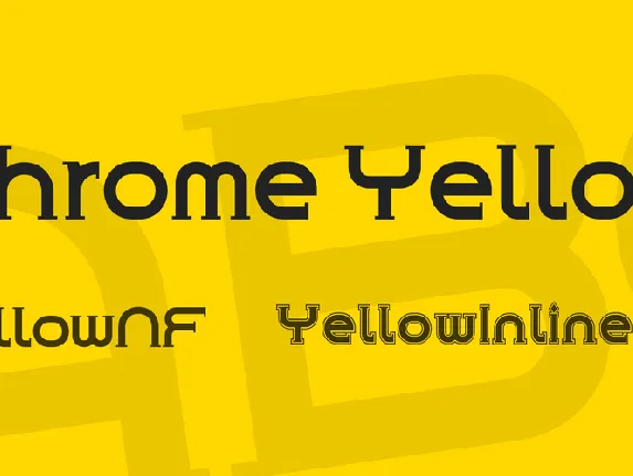 Chrome Yellow font