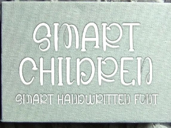 Smart Children Display font