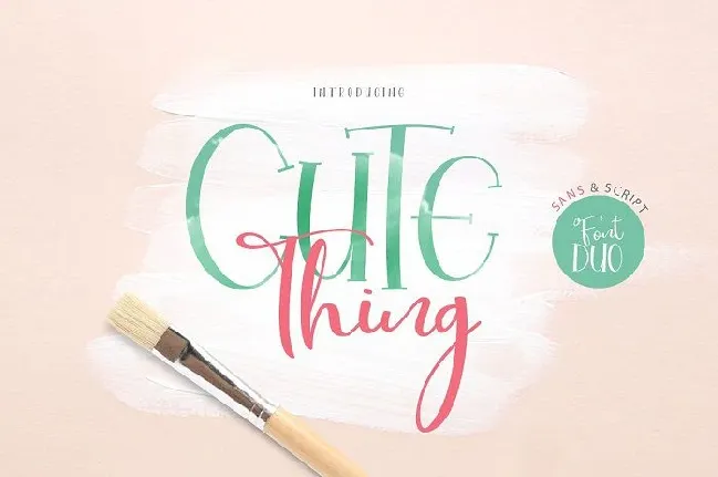 Cute Thing Duo font