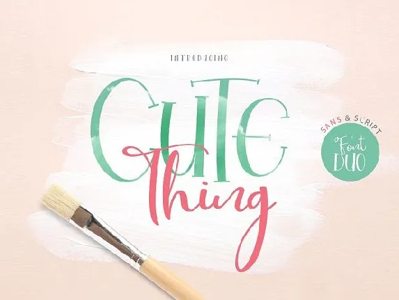 Cute Thing Duo font