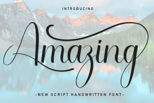 Amazing Script Typeface font