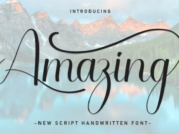 Amazing Script Typeface font