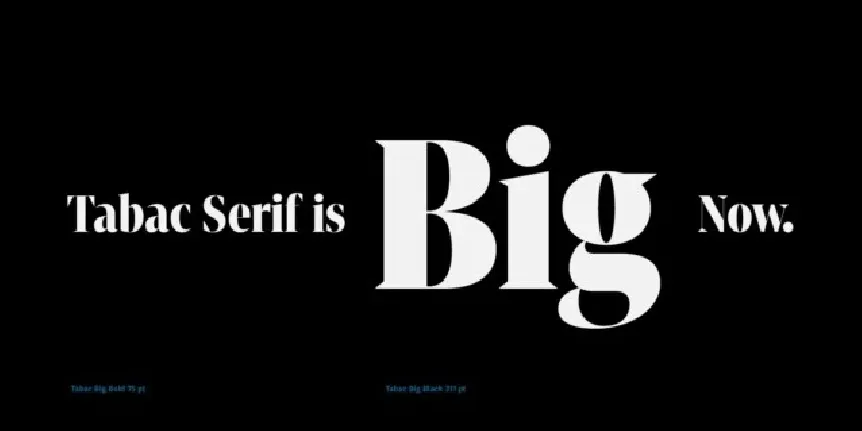 Tabac Big Family font