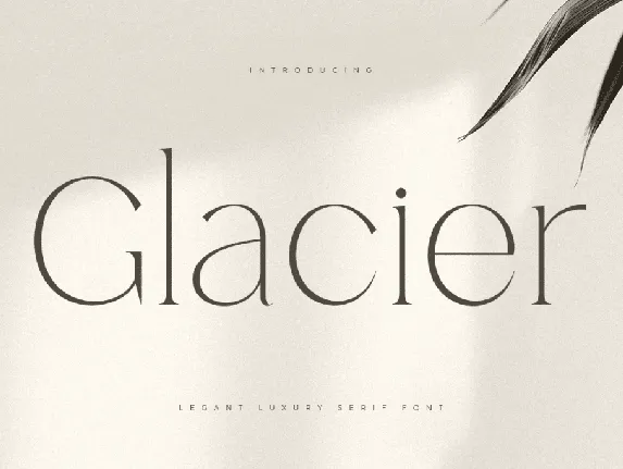 Glacier font