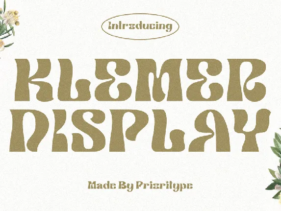 Klemer Display DEMO font