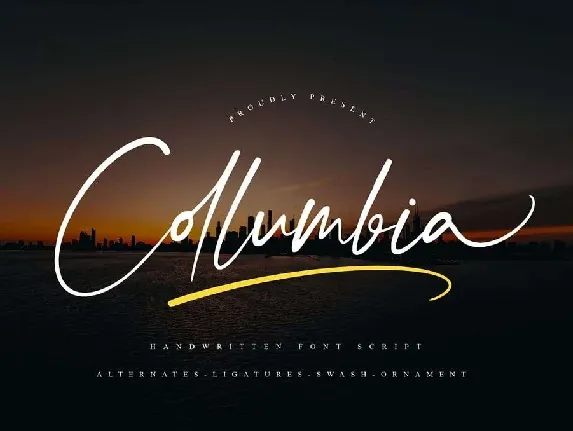 Collumbia font