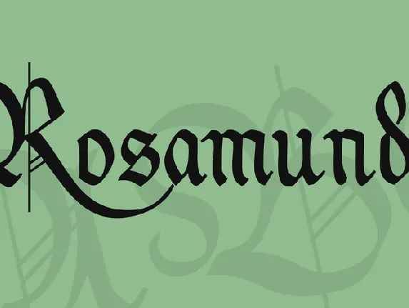 Rosamunde font