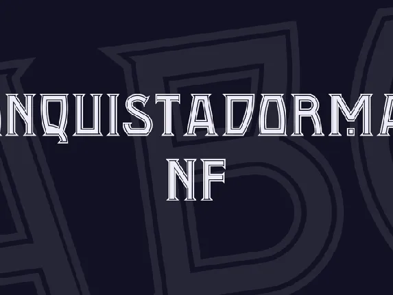 Conquistadorman NF font