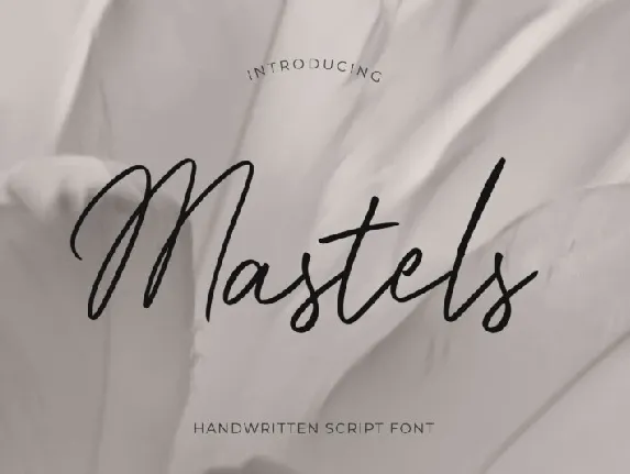 Mastels Script font