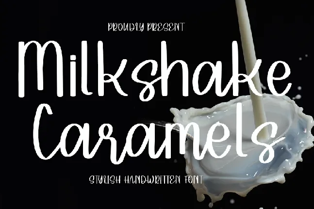 Milkshake Caramels font