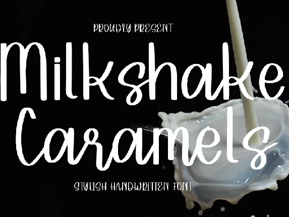 Milkshake Caramels font