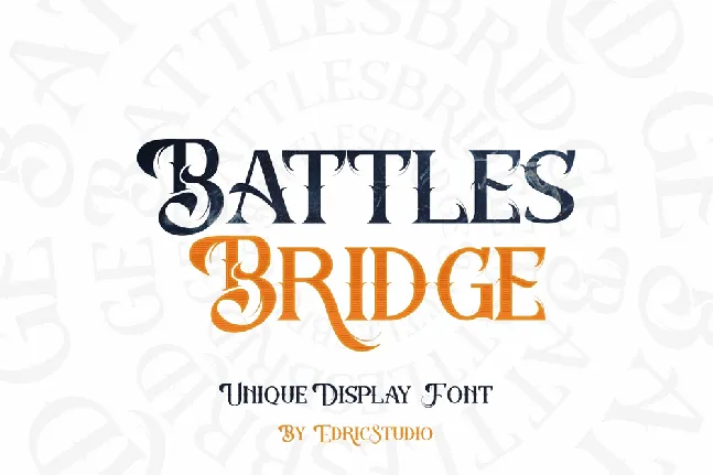 Battlesbridge font