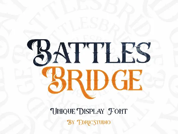 Battlesbridge font