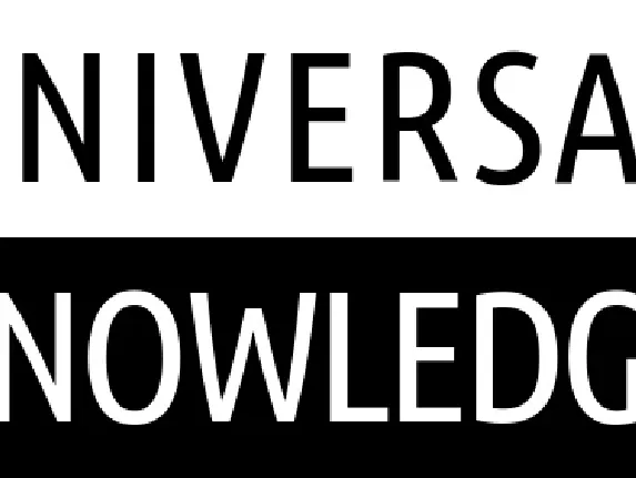 Universal Knowledge font