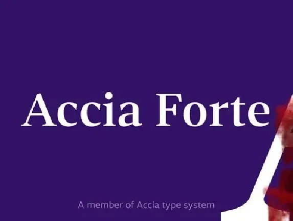 Accia Forte font