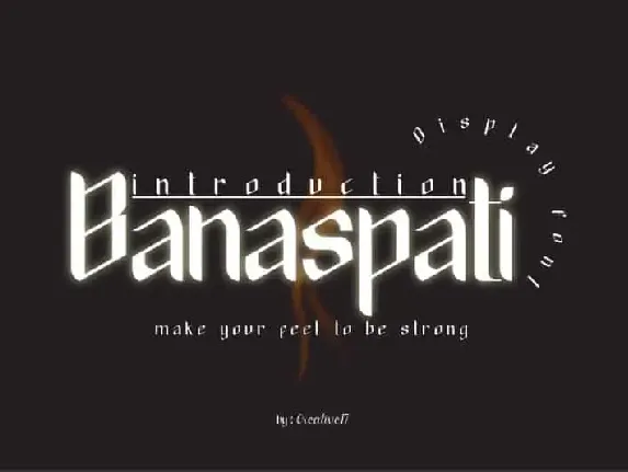 Banaspati Display font