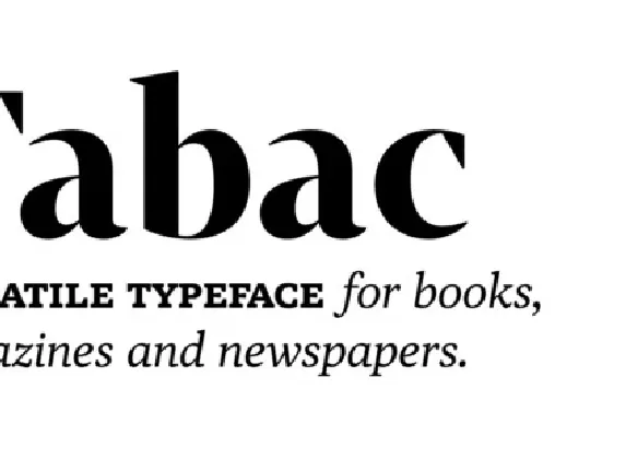 Tabac Family font