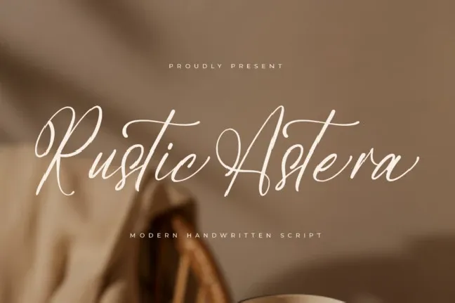 Rustic Astera font