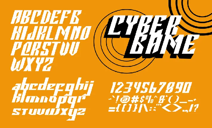 Cybergame font