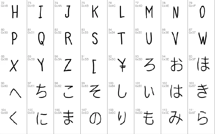 Ballpoint Pen NHK font