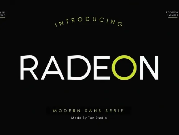 Radeon Family font