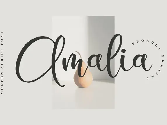 Amalia â€“ Modern Script font