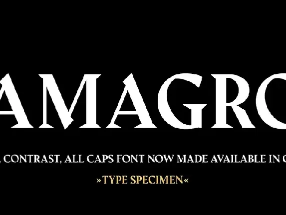 Amagro font