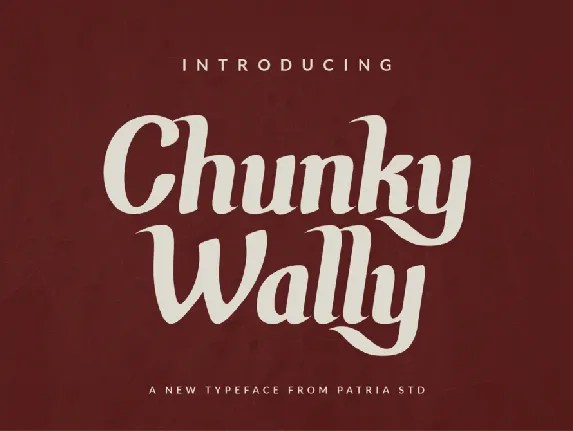 Chunky Wally Display font