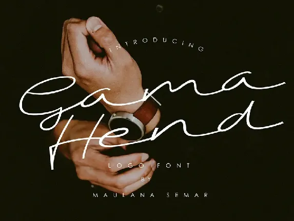 Gama Hend Script font