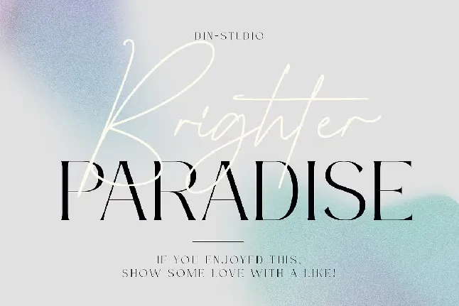 Brighter Paradise font