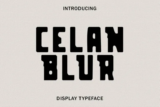 Celan Blur font