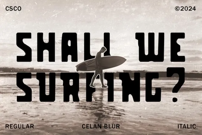 Celan Blur font