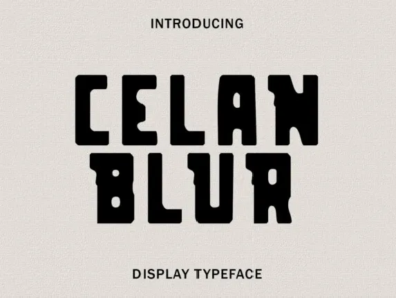 Celan Blur font