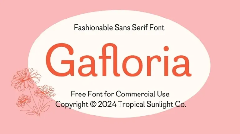 Gafloria font