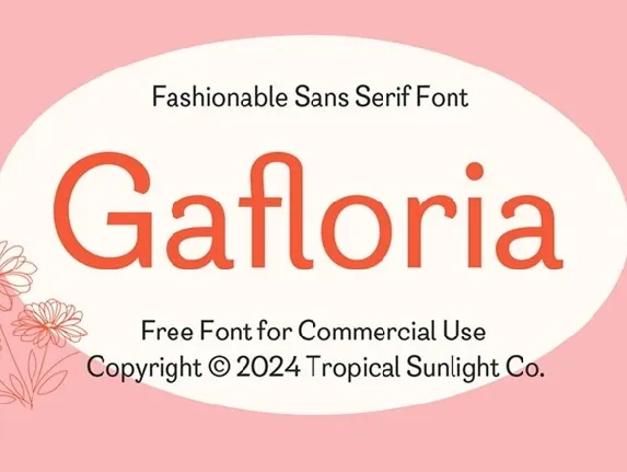 Gafloria font