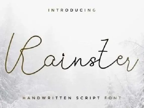 Rainster Handwritten Free font