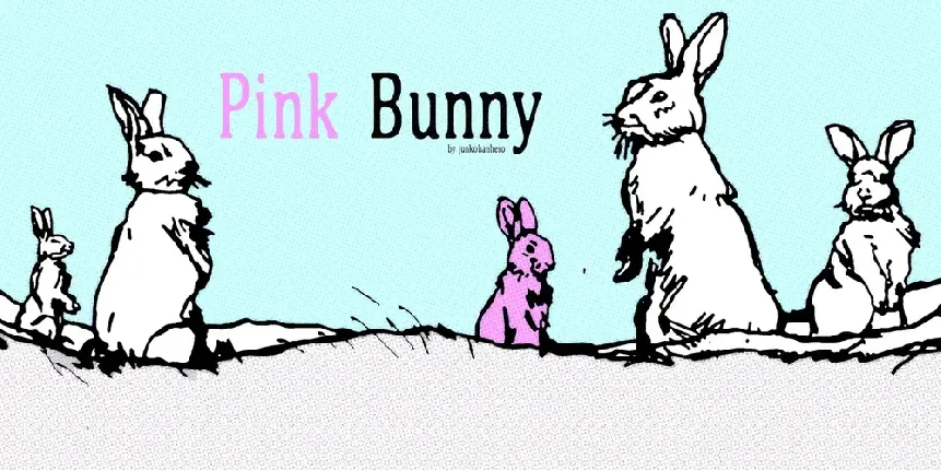 Pink Bunny font